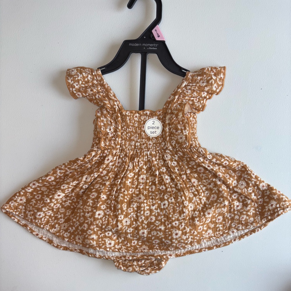 Modern Moments Kids Floral Matching Set - Brown